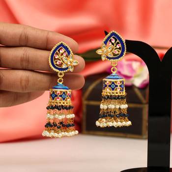 Blue jhumkas 1