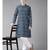 Men Blue & Beige Printed Straight cotton Kurta With Pyjama