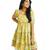 Yellow Tropical Short Frill Dress