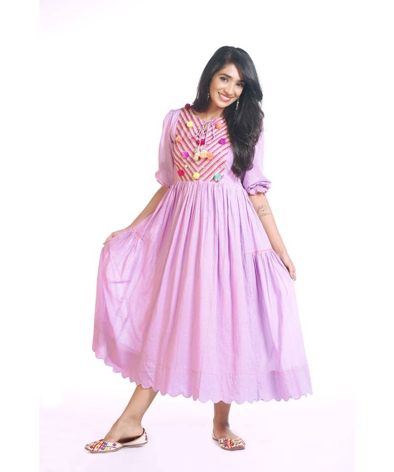 Lilac Meadow Pop Dress