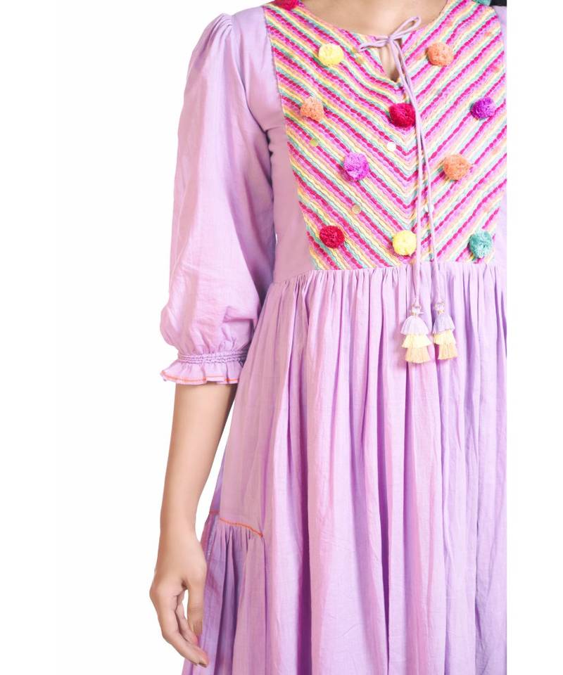 Lilac Meadow Pop Dress