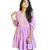 Lilac Pintuck Short Dress