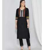 Black Kurta Set with Narrow Pant