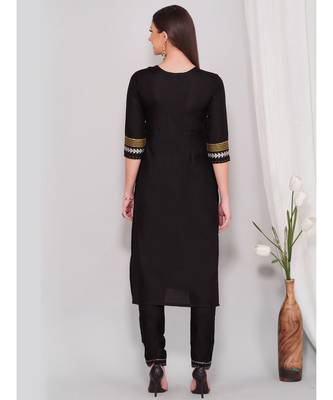 Black Kurta Set with Narrow Pant 3