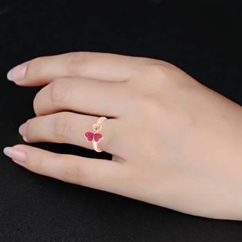 Red crystal rings 2