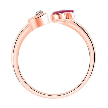 Red crystal rings 4