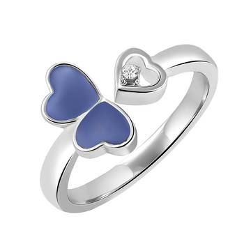 Silver crystal rings 1