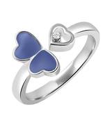 Silver crystal rings