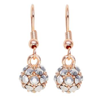 Grey crystal earrings 1
