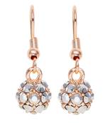 Grey crystal earrings