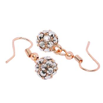 Grey crystal earrings 3