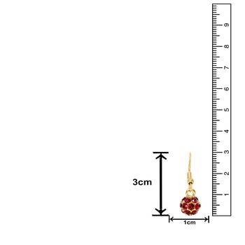 Red crystal earrings 4