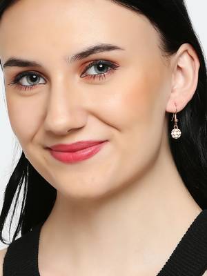 Pink crystal earrings 4