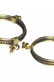 AkinosKIDS Modern Yet traditional multi color Nazariya Bangle set for newborn - Gold & Black