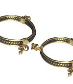 AkinosKIDS Modern Yet traditional multi color Nazariya Bangle set for newborn - Gold & Black