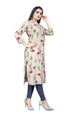 Multicolor printed rayon ethnic-kurtis 2