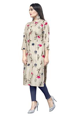Multicolor printed rayon ethnic-kurtis 3