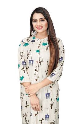 Multicolor printed rayon ethnic-kurtis 4
