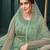 Green embroidered net salwar