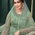 Green embroidered net salwar