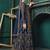 Navy blue embroidered net salwar