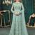 Sky blue embroidered net salwar