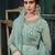 Sky blue embroidered net salwar