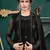 Black embroidered net salwar