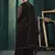 Black embroidered net salwar
