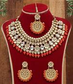 Orange necklace-sets