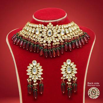 Maroon necklace-sets 1