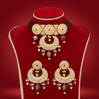 Maroon necklace-sets 1