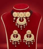 Maroon necklace-sets