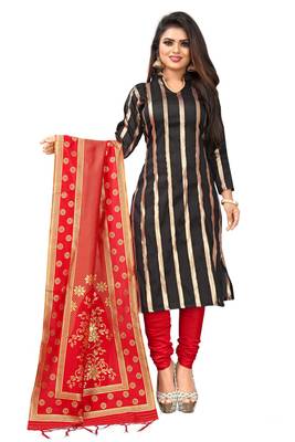 Black resham woven jacquard salwar 1