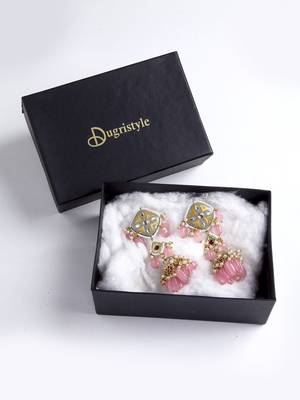 Grey pearl jhumkas 3
