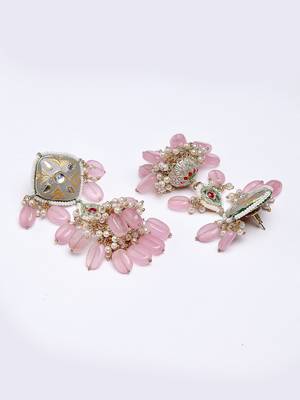 Grey pearl jhumkas 4