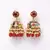 Red pearl jhumkas