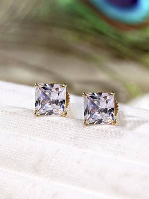White zircon   studs 1