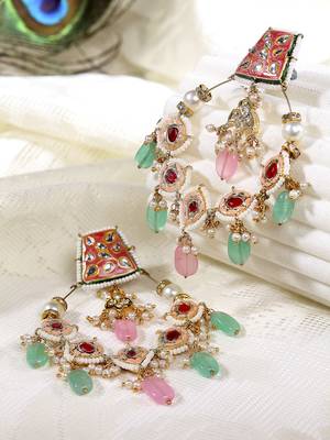 Red pearl earrings 1
