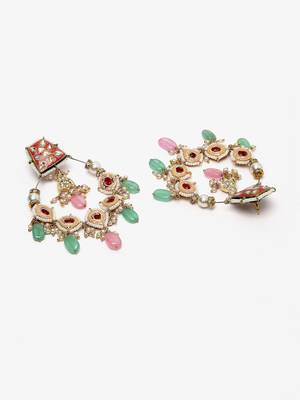 Red pearl earrings 3