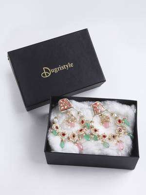 Red pearl earrings 4