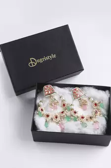Red pearl earrings