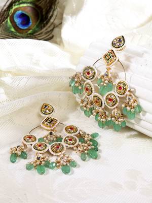 Red pearl earrings 1