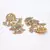 Gold pearl earrings