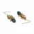 Green pearl earrings