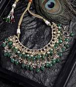 Green pearl necklaces