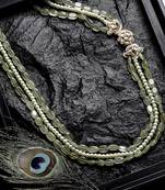 Green pearl necklaces