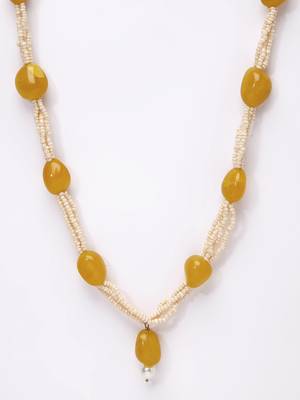 Yellow pearl necklaces 3