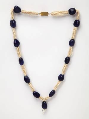 Blue pearl necklaces 2