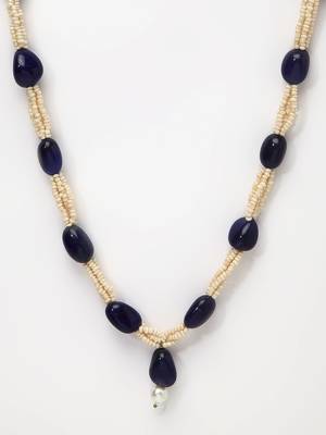 Blue pearl necklaces 3